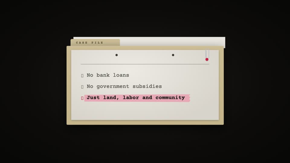 List card typed on screen